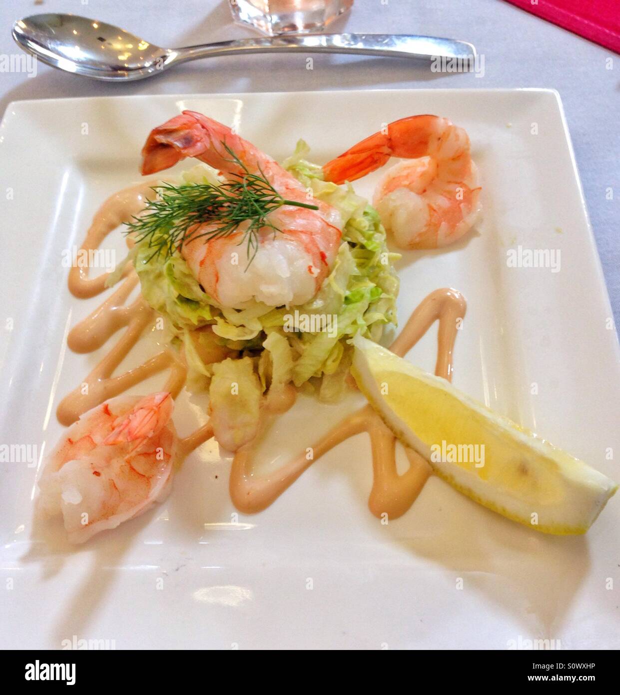 Gourmet seafood dish Stock Photo