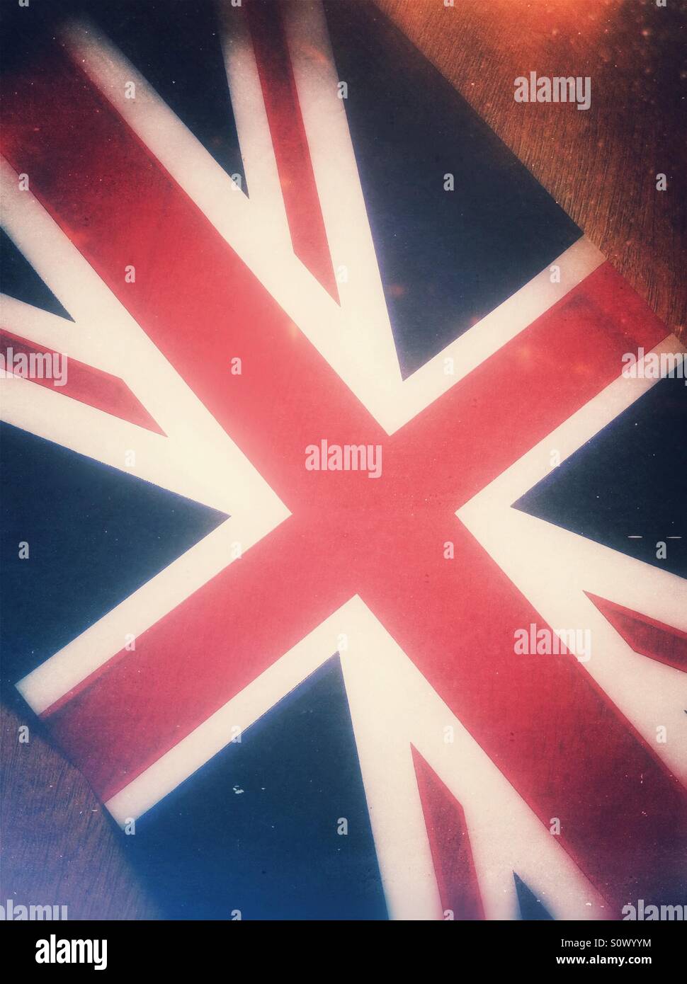 Union Jack flag UK - Smartphone Captured Stock Image