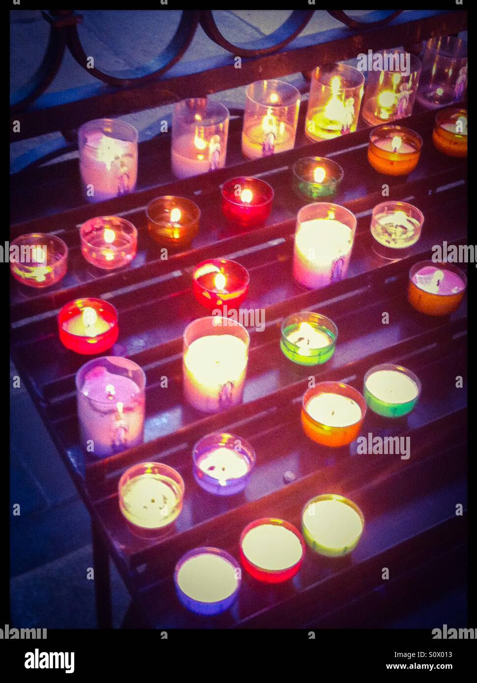 Church candles Stock Photo