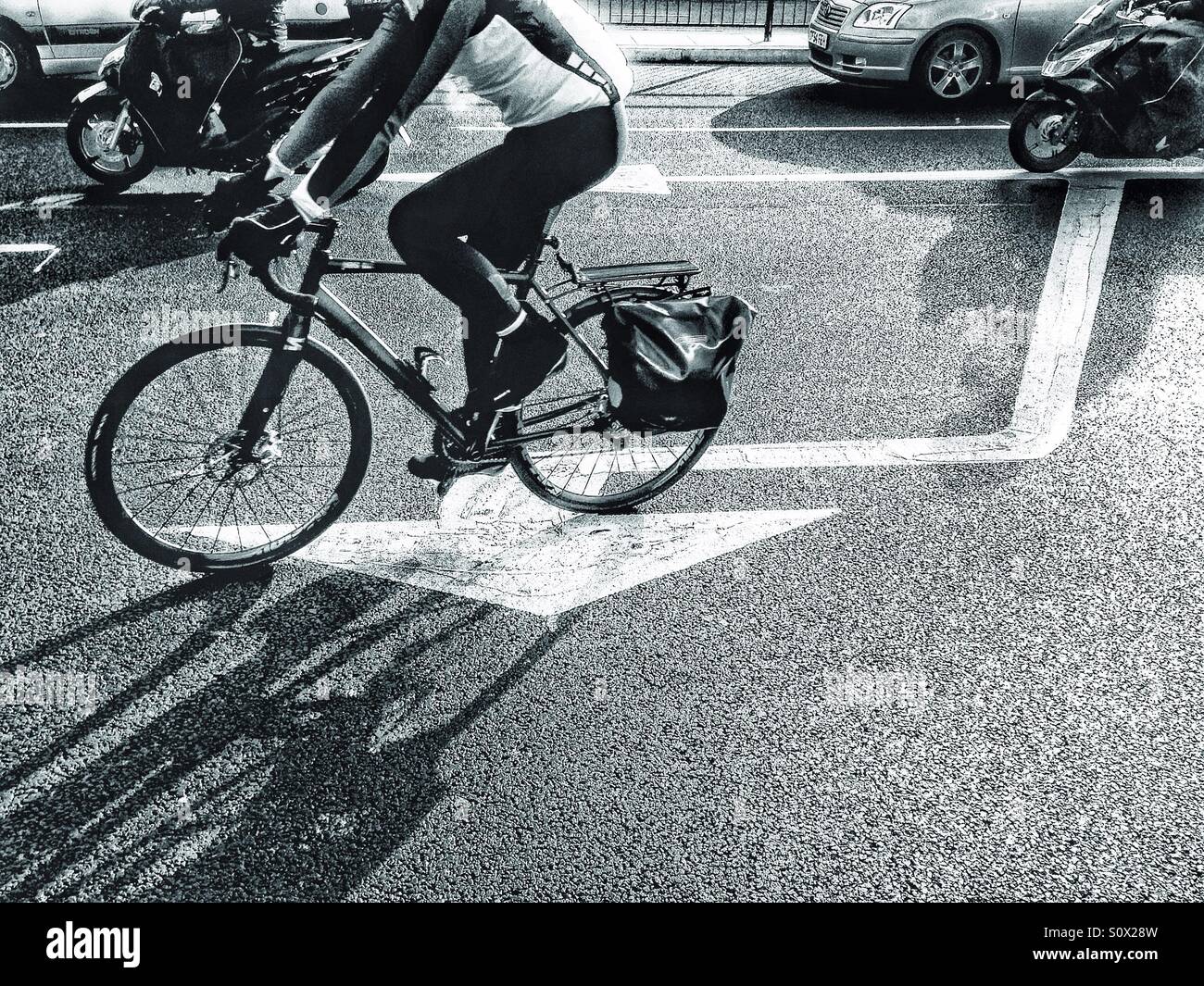 Traffic at Elephant and Castle South London - Smartphone Captured Stock Image