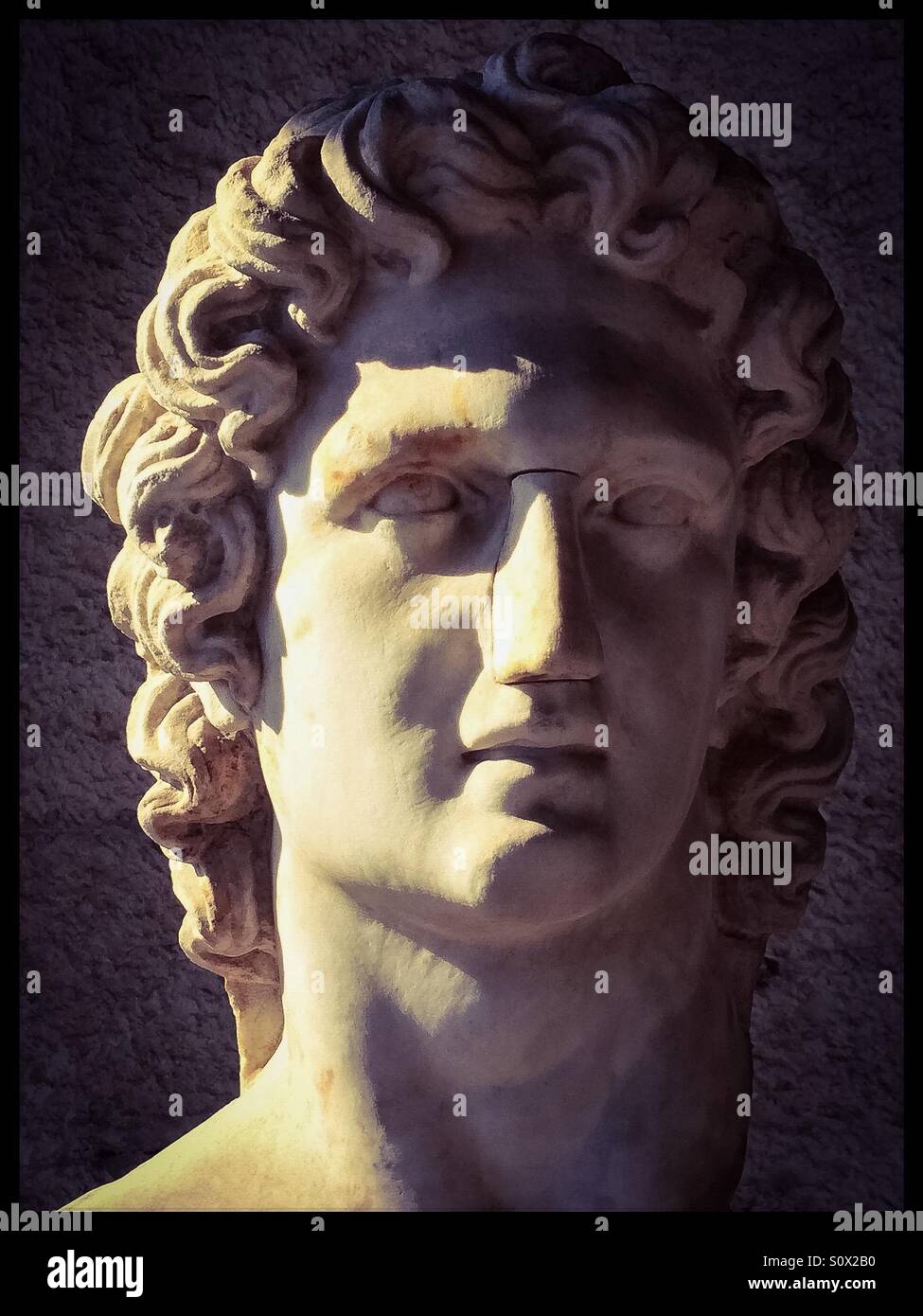 Helios, the God of the Sun and Sunlight. Stock Photo