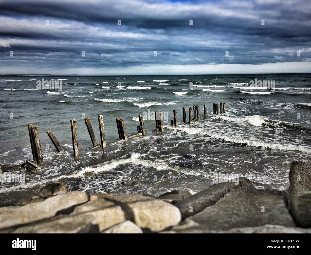 Sea Breakers - Smartphone Captured Stock Image