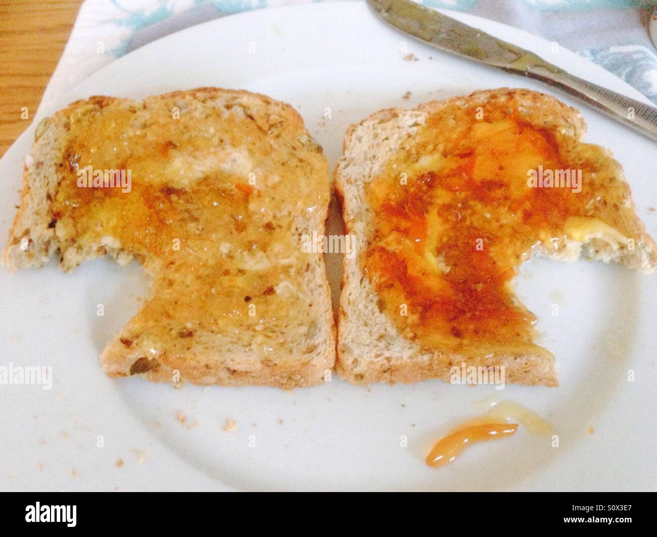 Marmalade Taste Test Stock Photo Alamy