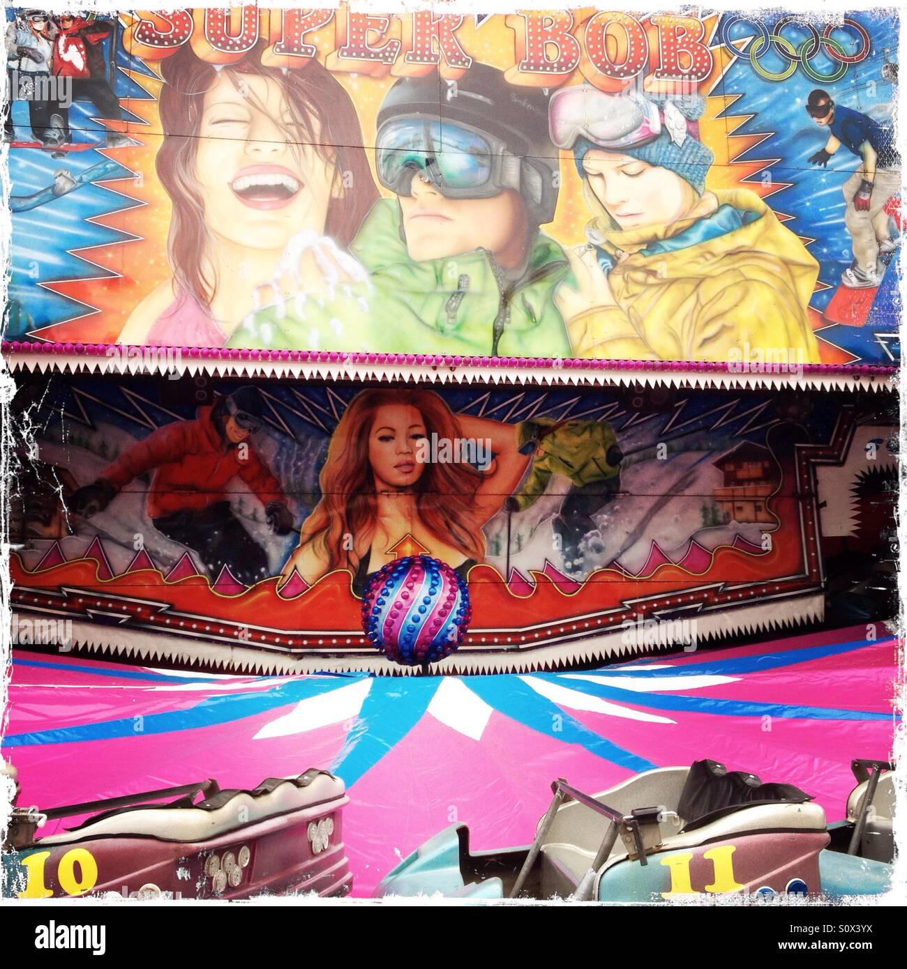 A fairground ride - Smartphone Captured Stock Image