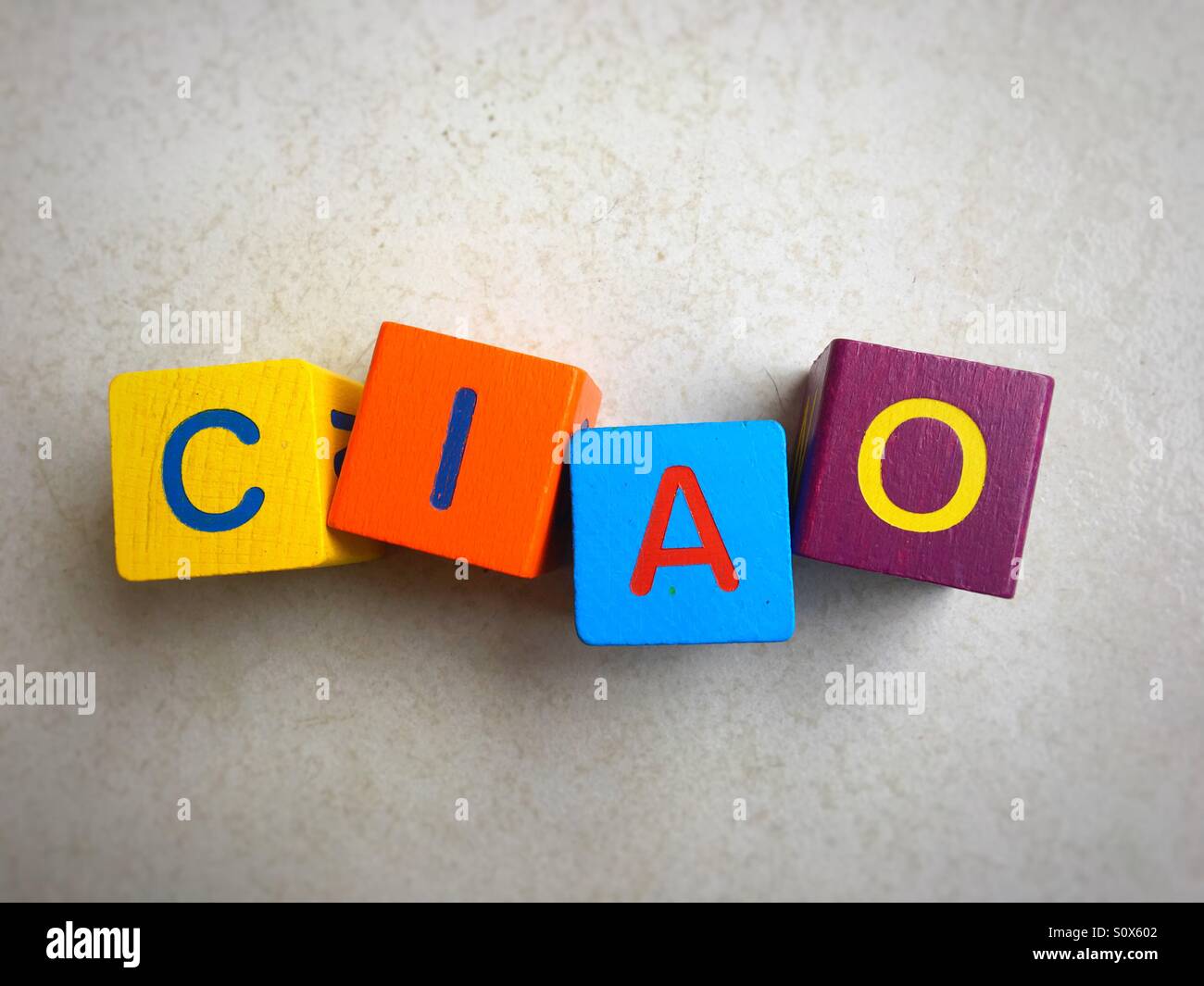 Ciao,italian greeting - Smartphone Captured Stock Image