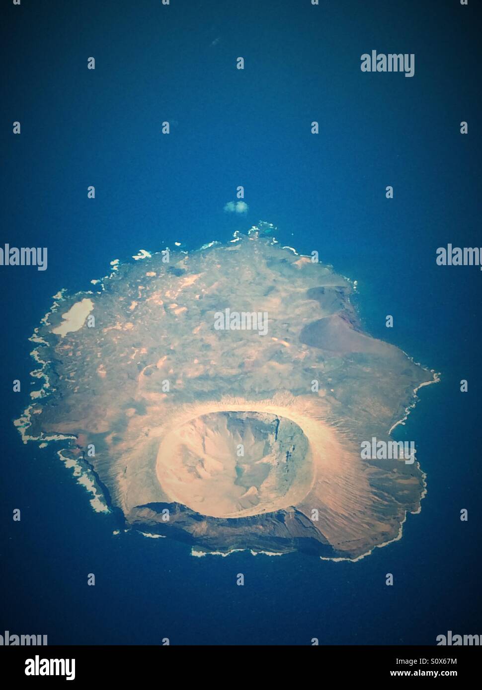 Isla de Alegranza near Lanzarote Stock Photo