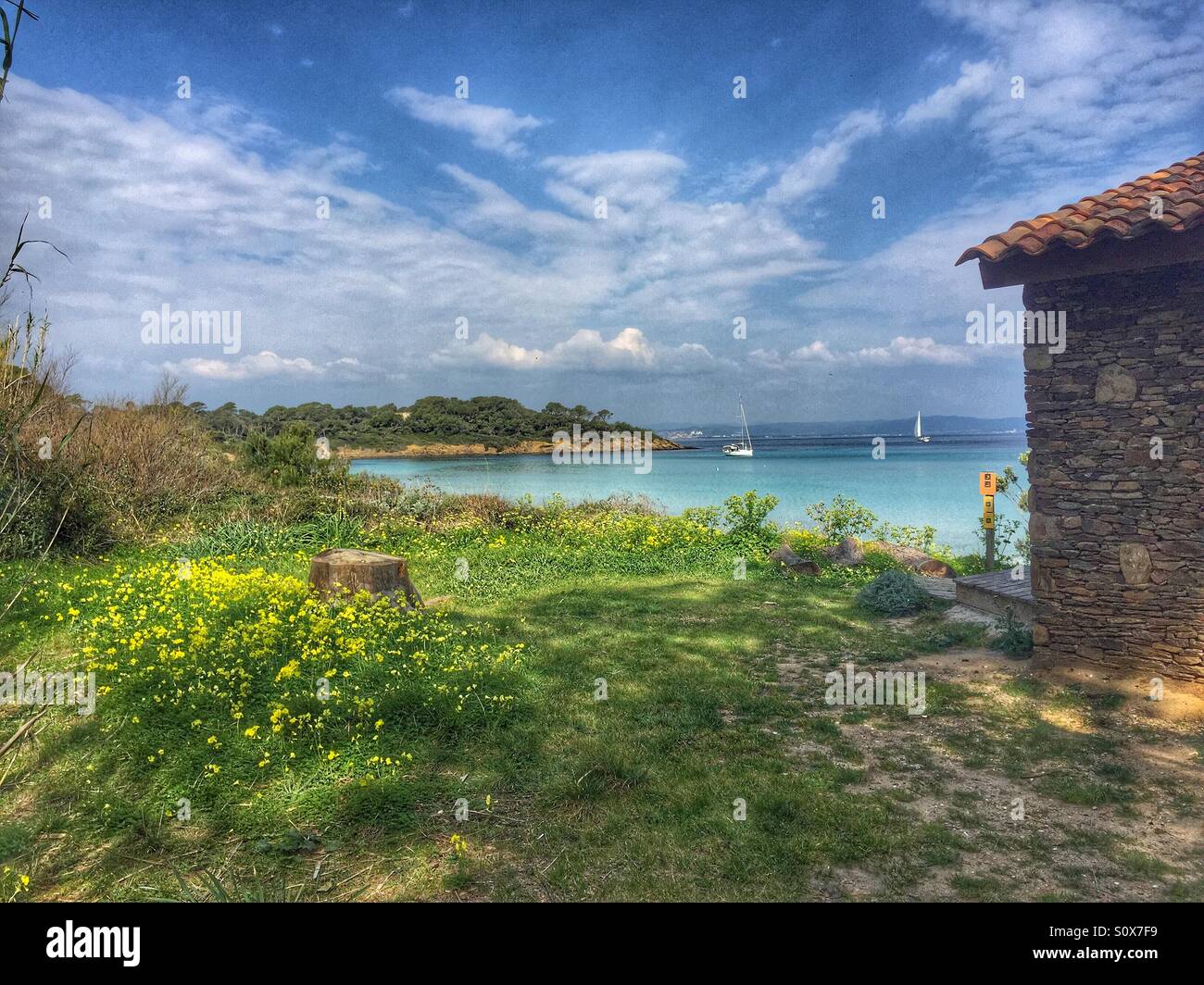 Porquerolles France - Smartphone Captured Stock Image