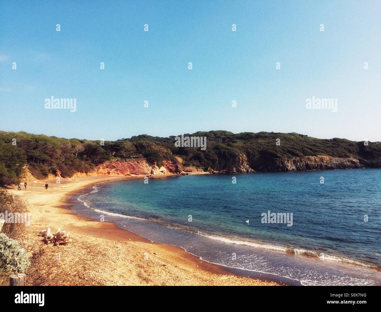 Porquerolles island Var France - Smartphone Captured Stock Image