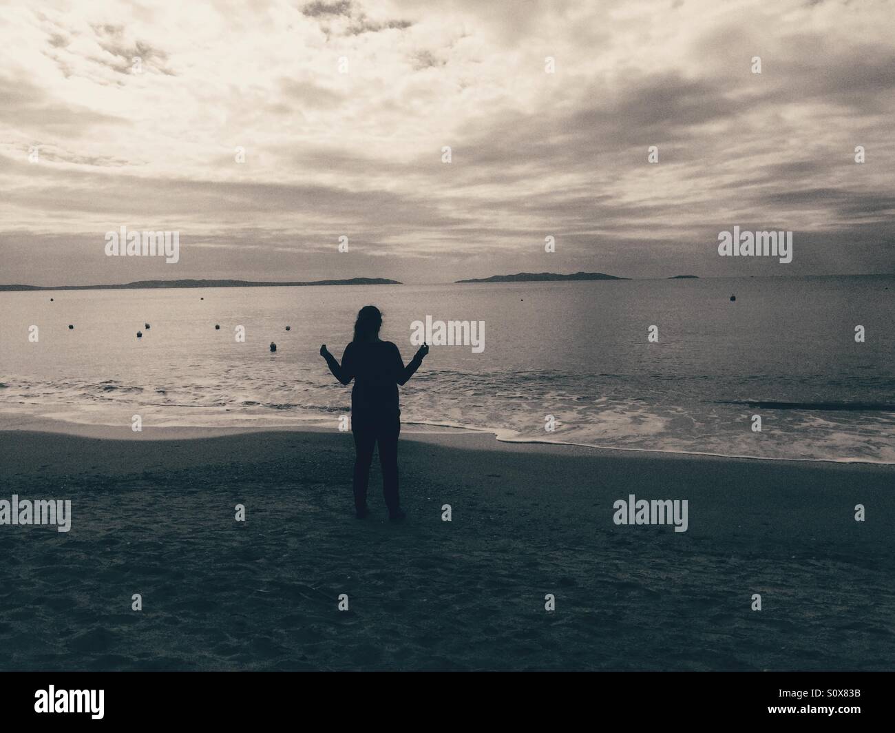 Meditation woman Stock Photo