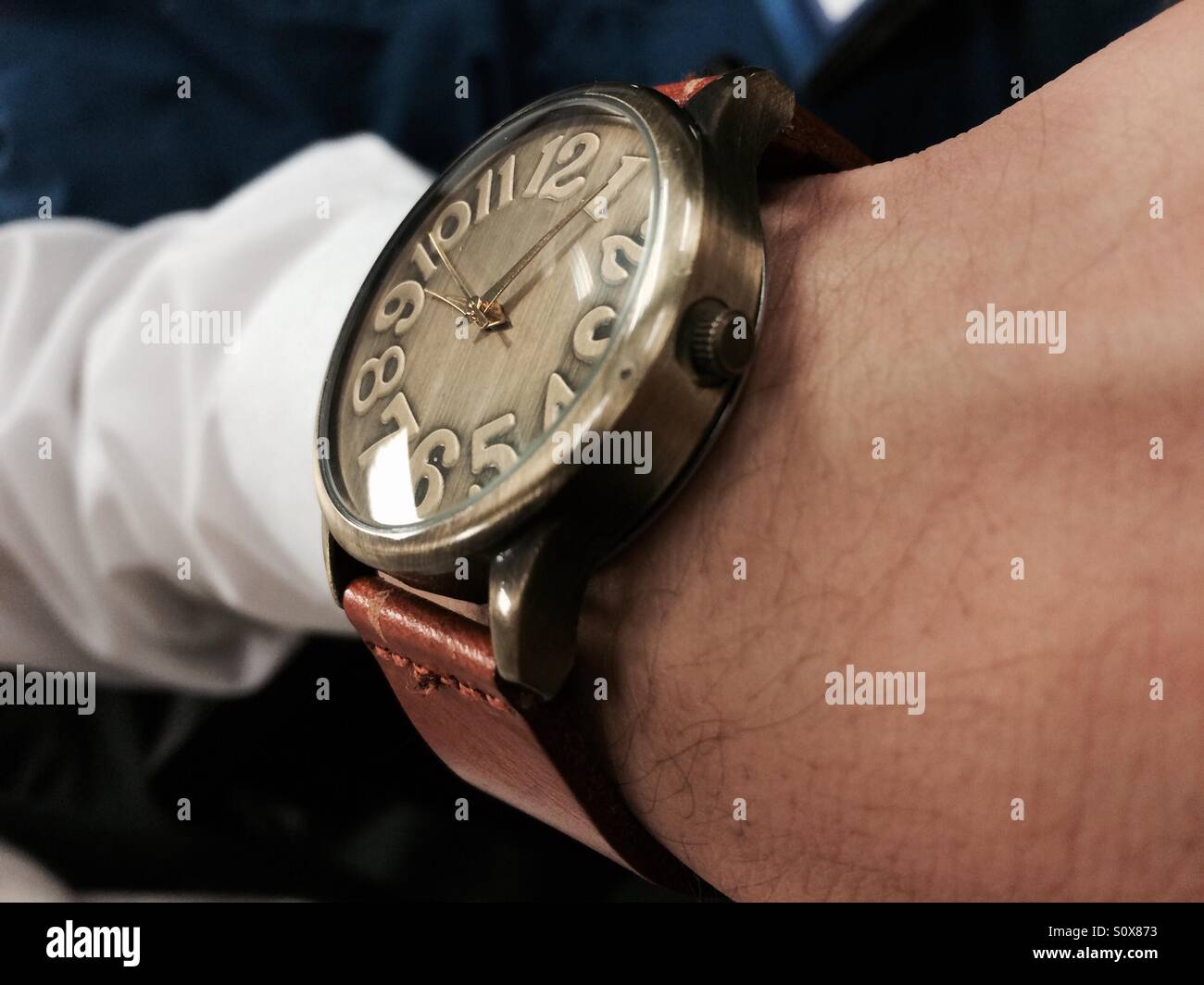 Vintage watch from Korea. Stock Photo