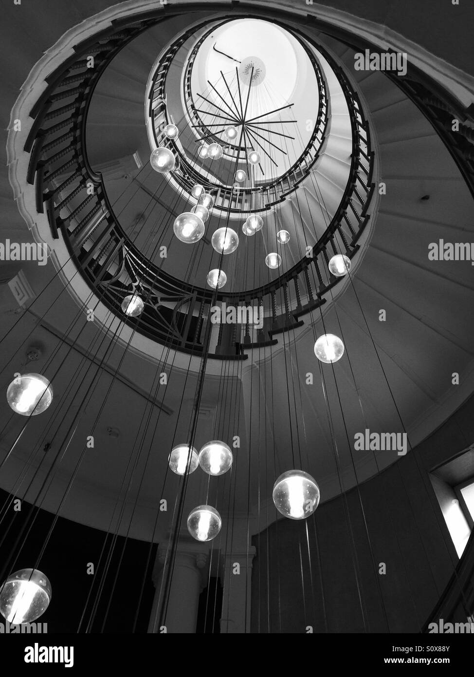 Spiral stairs - Smartphone Captured Stock Image