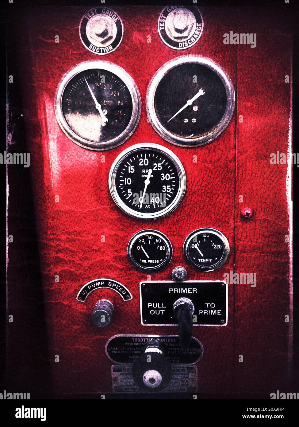 Fire truck meters hi-res stock photography and images - Alamy