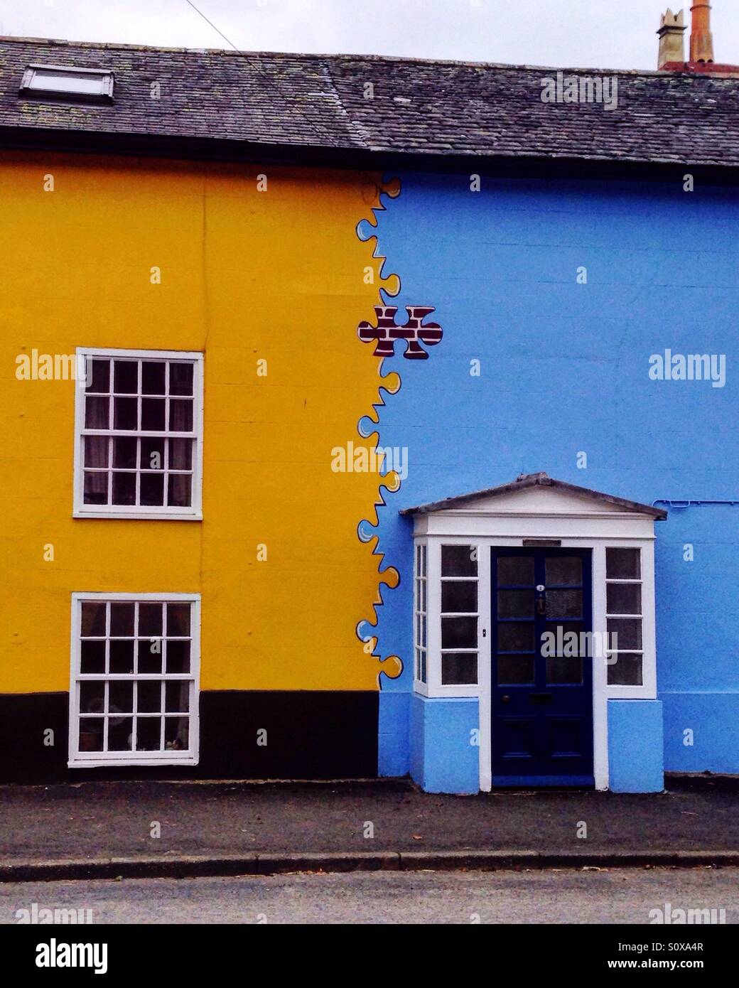 Jigsaw House in Bishops Castle - Smartphone Captured Stock Image