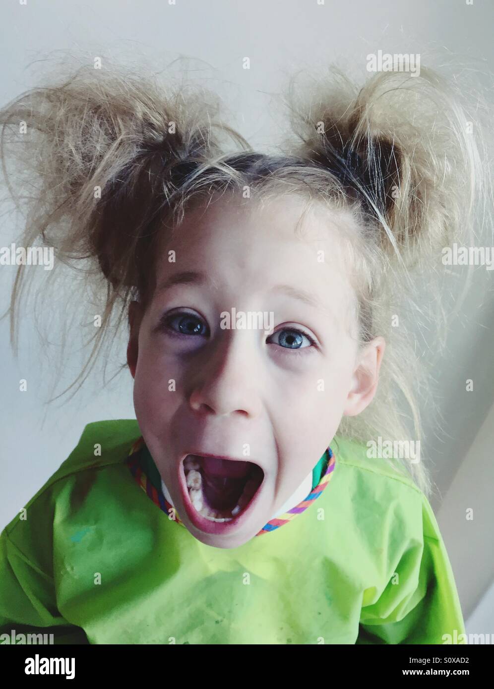 Mad bunch girl - Smartphone Captured Stock Image