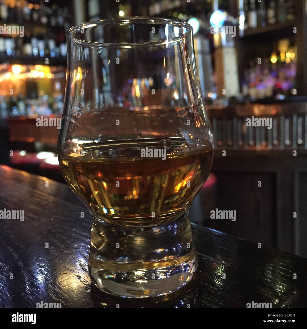 Single malt whisky from the WhiskiRooms in Edinburgh Stock Photo