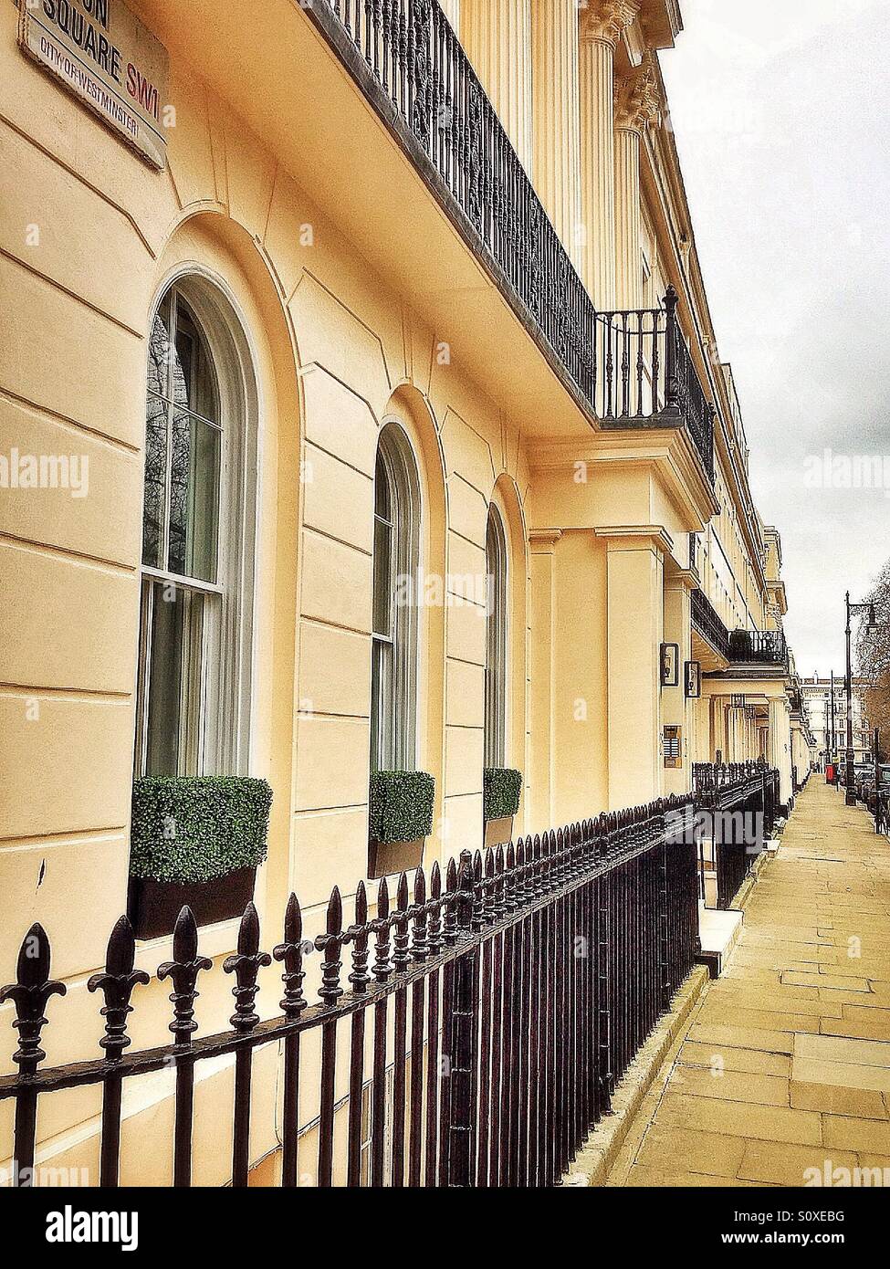 Eaton Square London - Smartphone Captured Stock Image