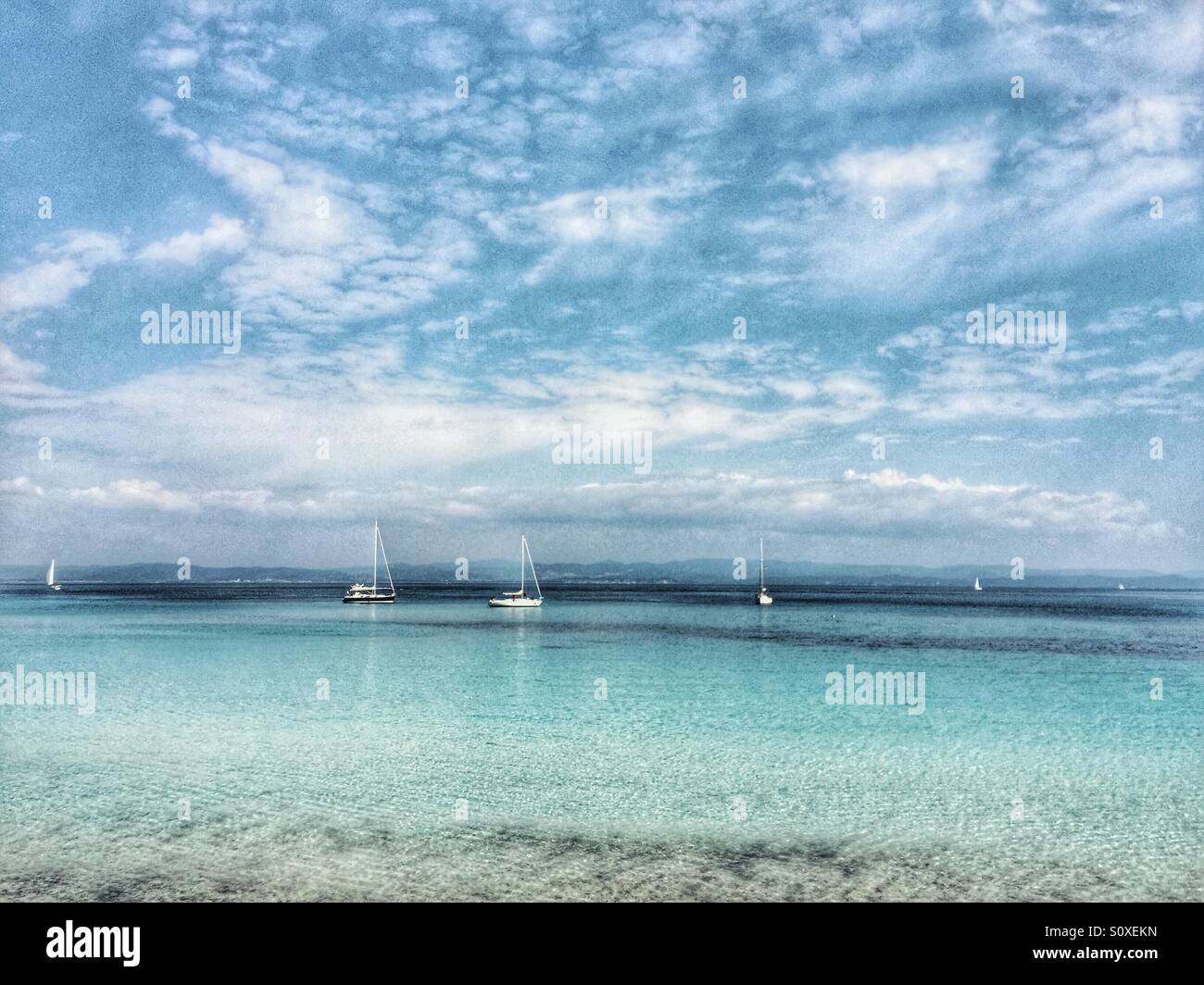 Porquerolles island France - Smartphone Captured Stock Image