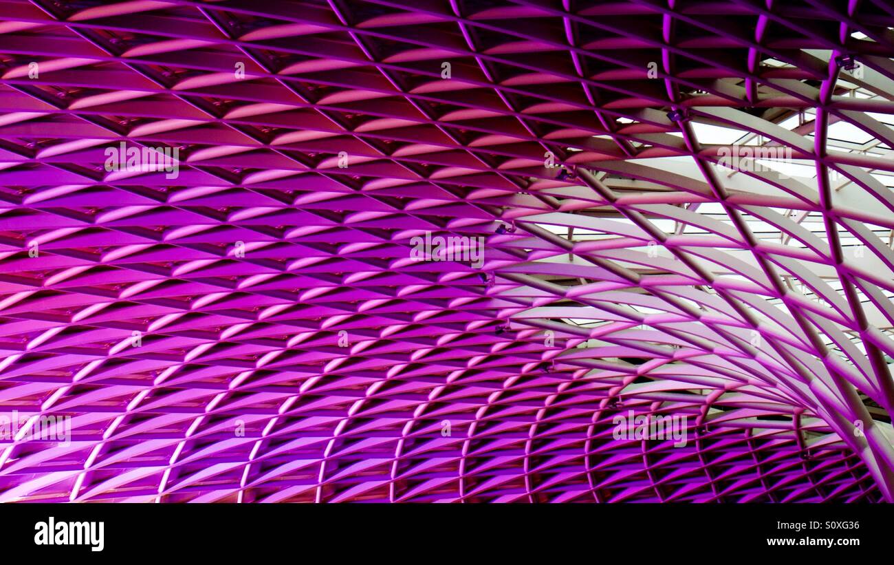 Roof of Kings Cross Station, London. - Smartphone Captured Stock Image