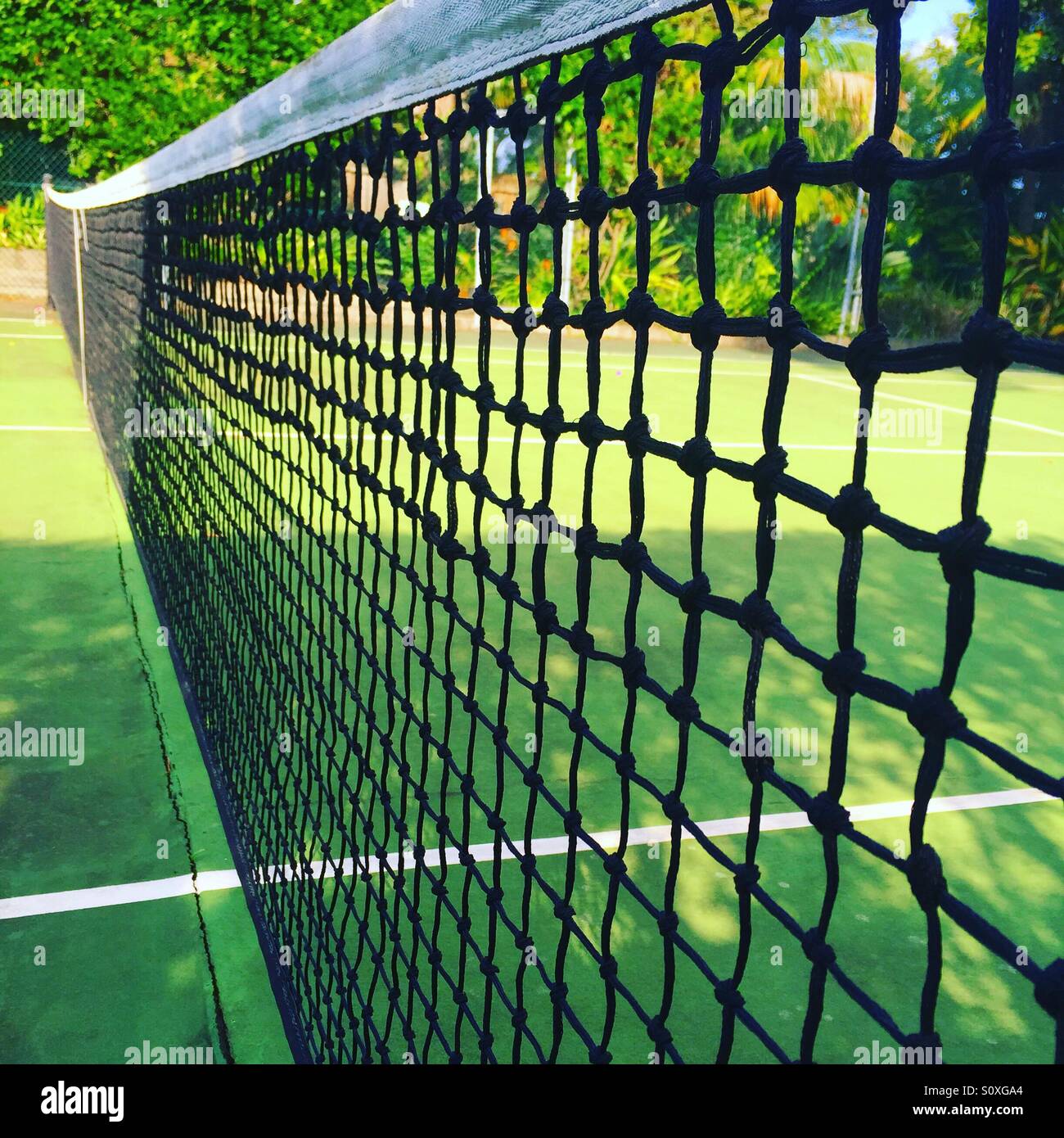 Tennis court net Stock Photo Alamy