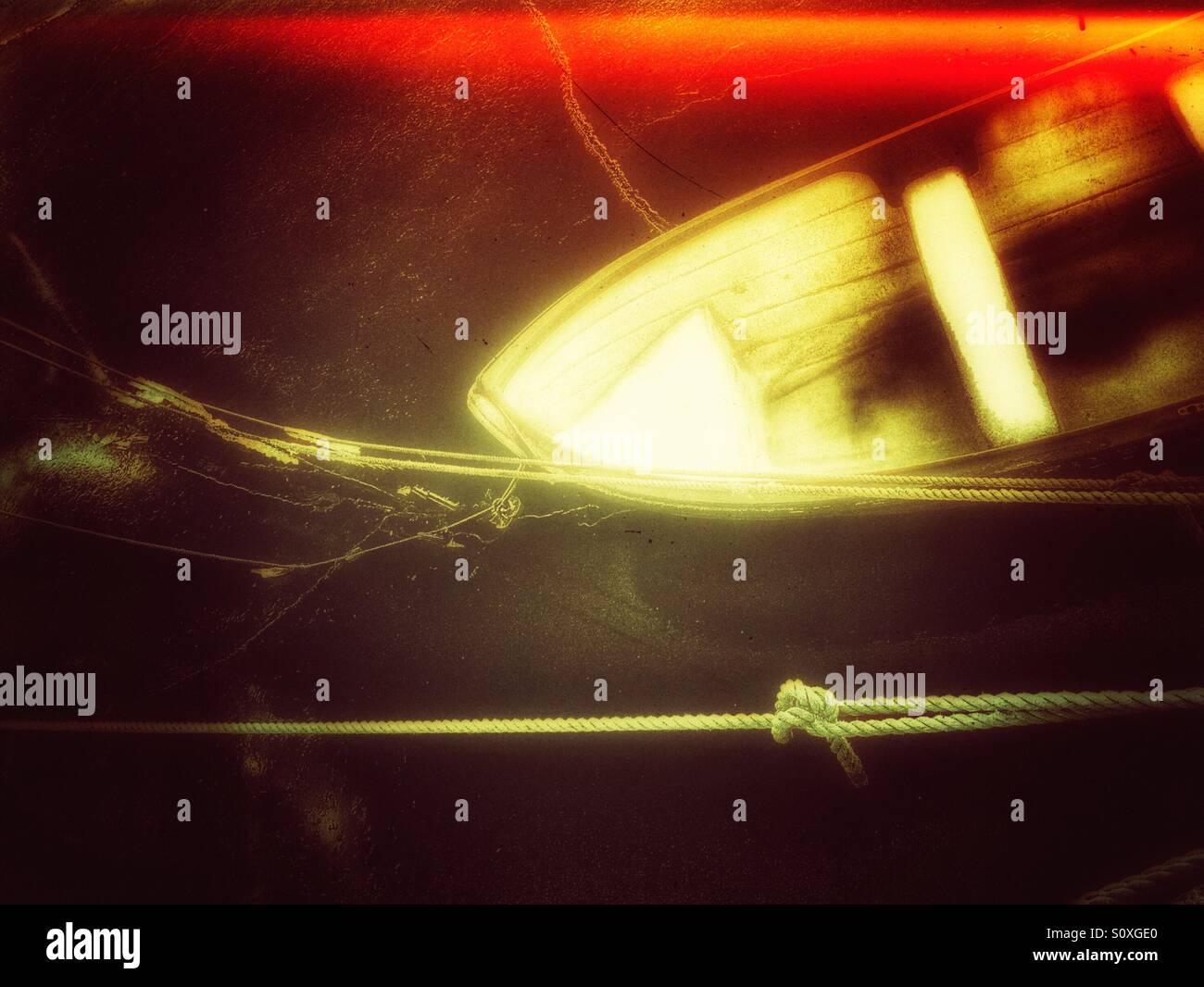 Small wooden boat - Smartphone Captured Stock Image