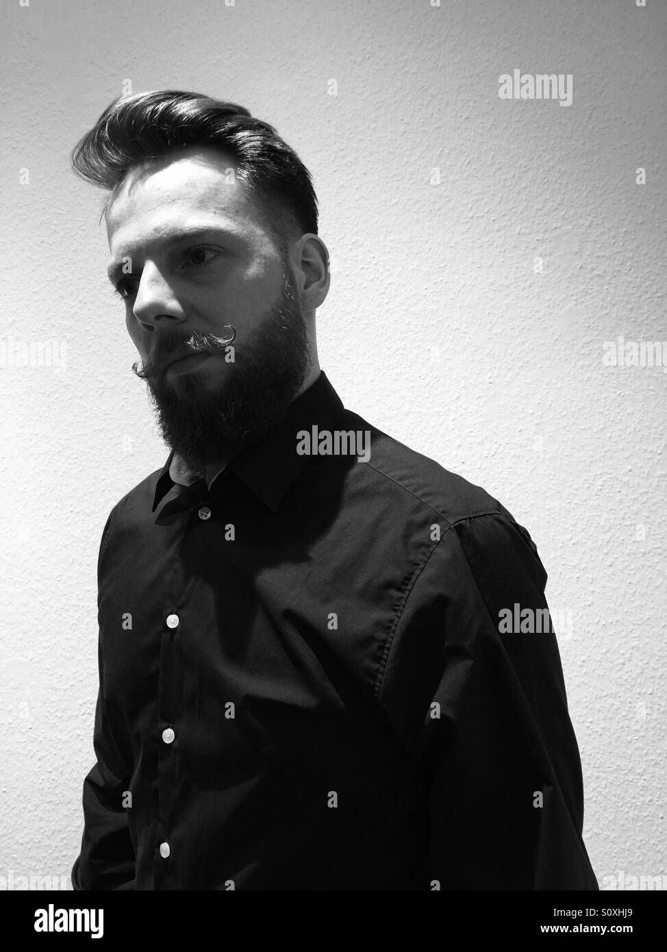 Mid adult man Black and White Stock Photos & Images - Alamy