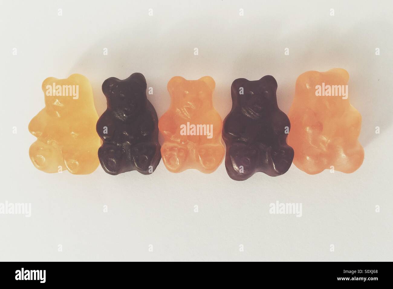 Gummy bears. - Smartphone Captured Stock Image