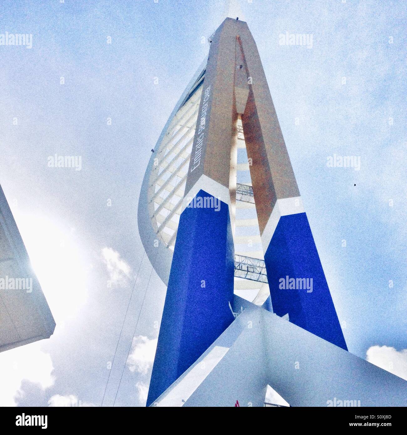 The spinnaker tower in Portsmouth,Hampshire, England, United Kingdom. - Smartphone Captured Stock Image