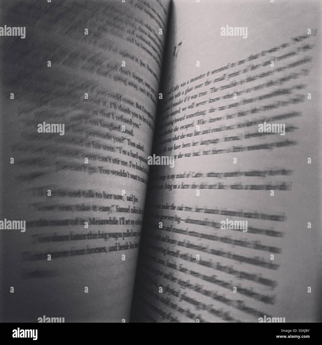 Book pages in motion Stock Photo Alamy