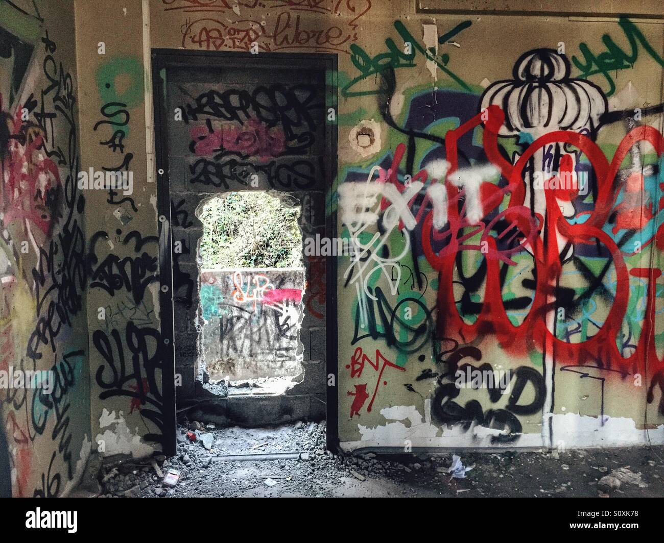 Derelict building - Smartphone Captured Stock Image