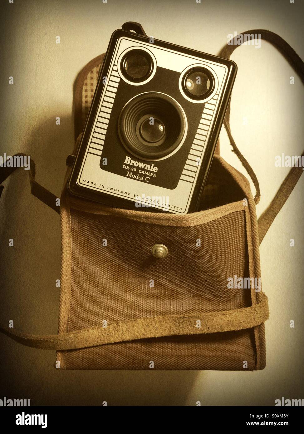 Kodak Brownie Camera - Smartphone Captured Stock Image
