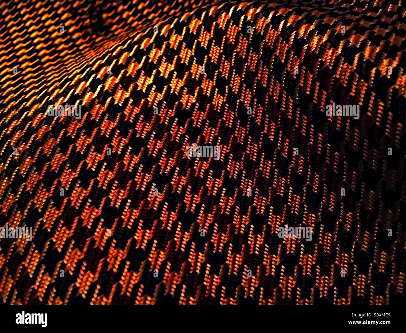 Houndstooth patterned fabric Stock Photo