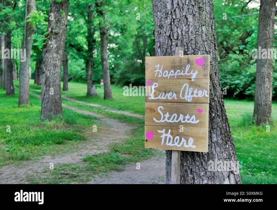 Rustic shabby vintage chic wedding HAPPILY EVER AFTER STARTS HERE  sign plaques 