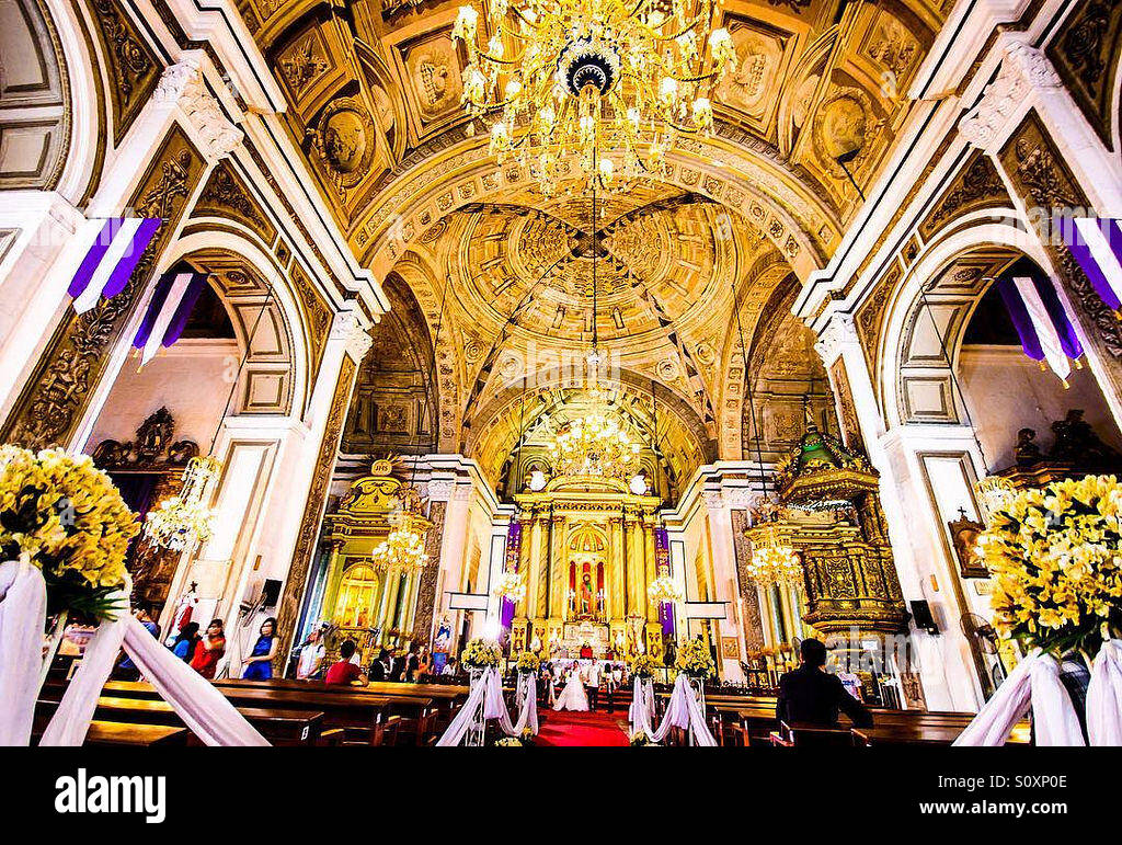 San Agustin Church, Intramuros, Manila, Philippines Stock Photo