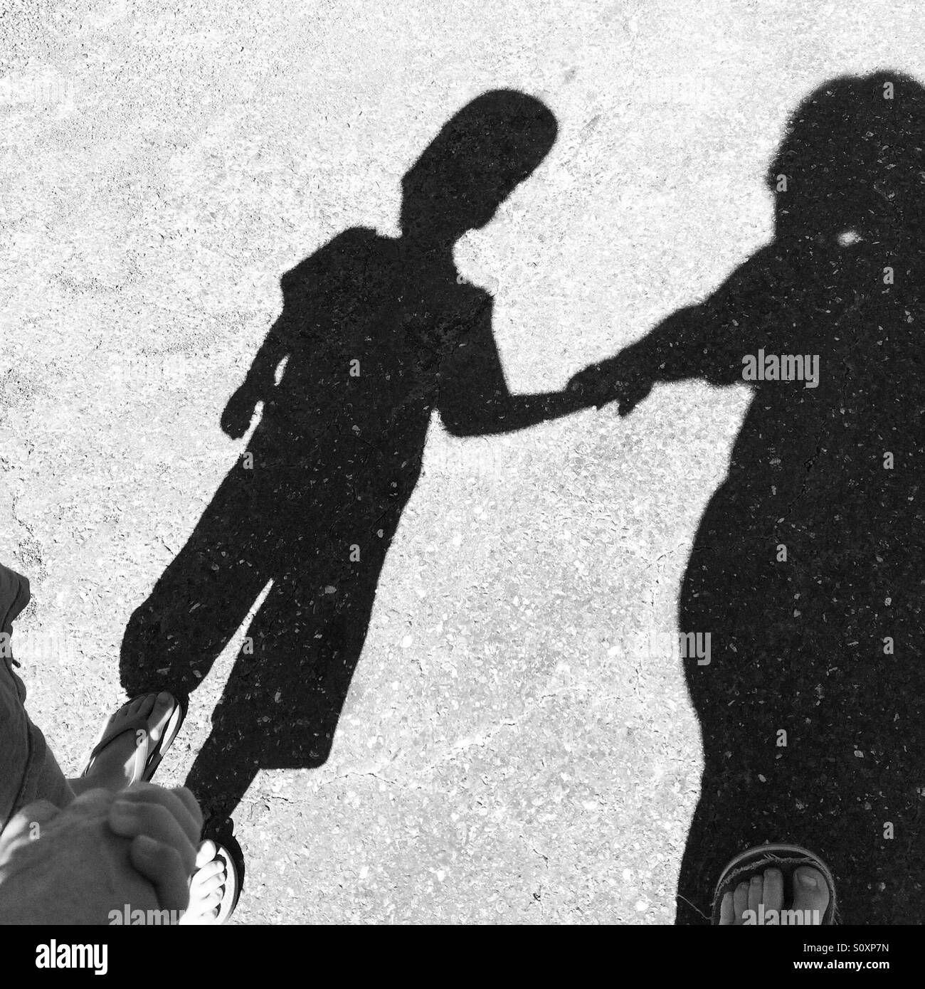 Shadow Boy Black And White Stock Photos Images Alamy