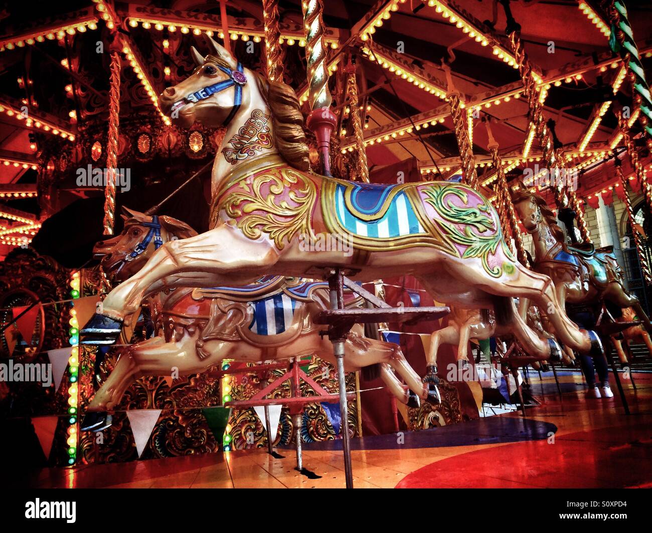 Carousel horse fairground hi-res stock photography and images - Alamy