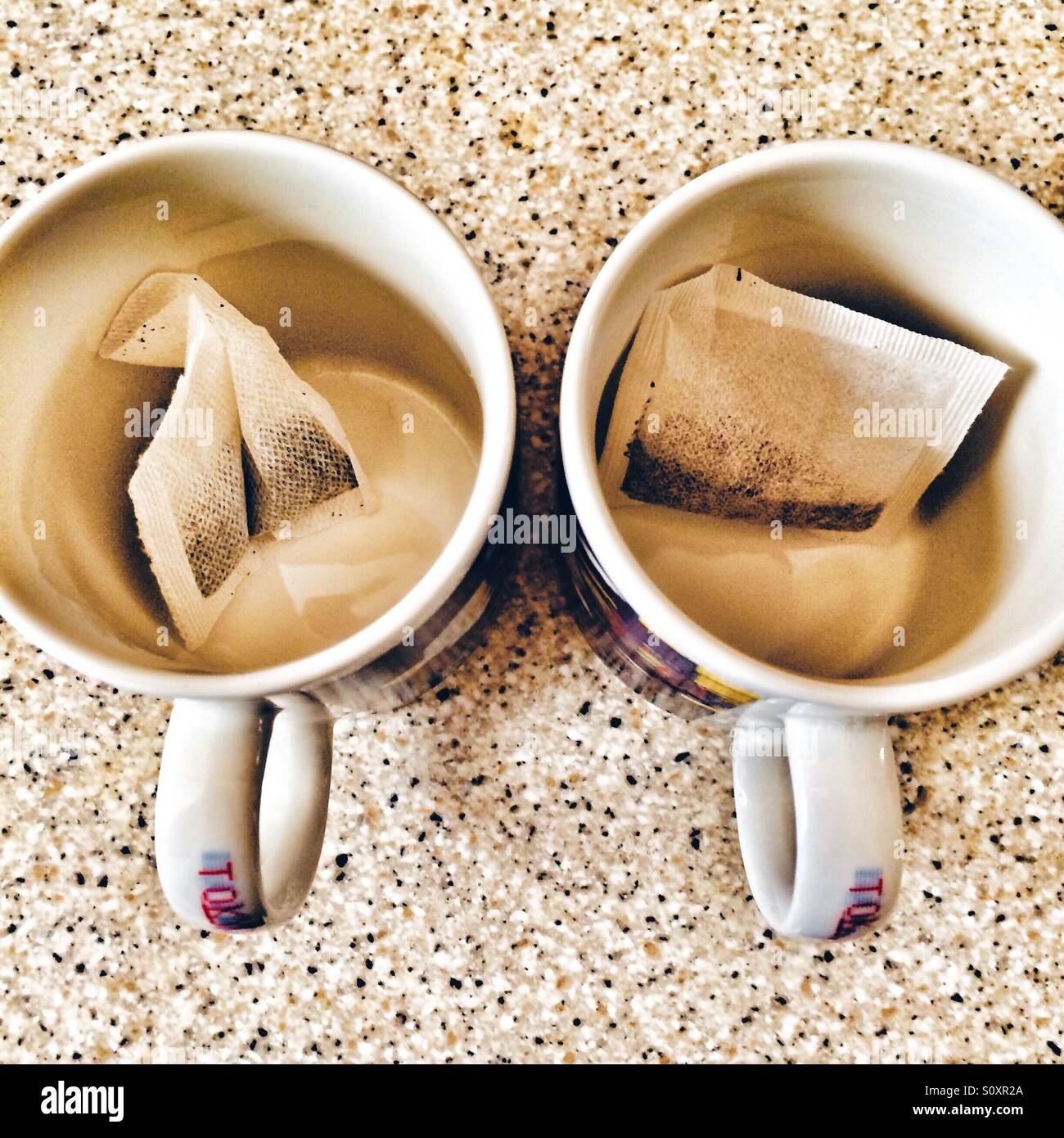 Teamaking - Smartphone Captured Stock Image