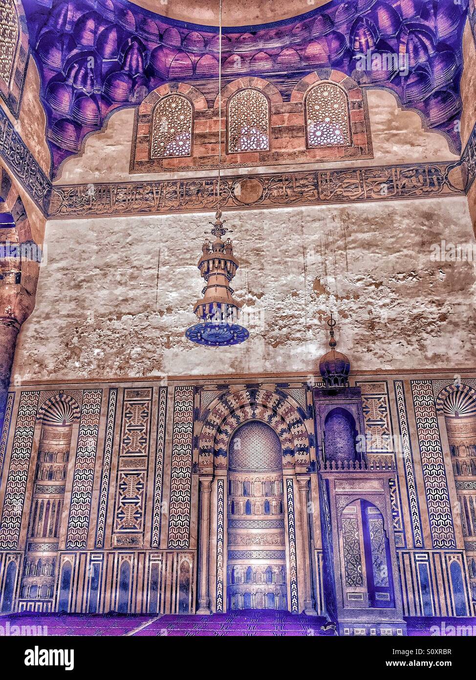 Al-Nasir Muhammad Mosque, Cairo, Egypt Stock Photo