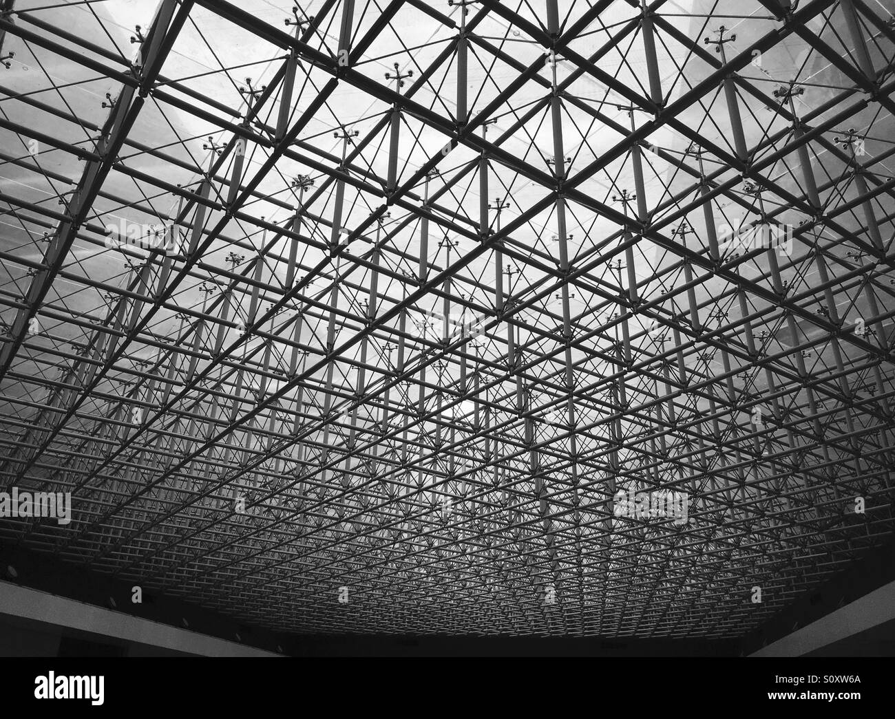 Glass Ceiling at Shenzhen Museum - China Stock Photo