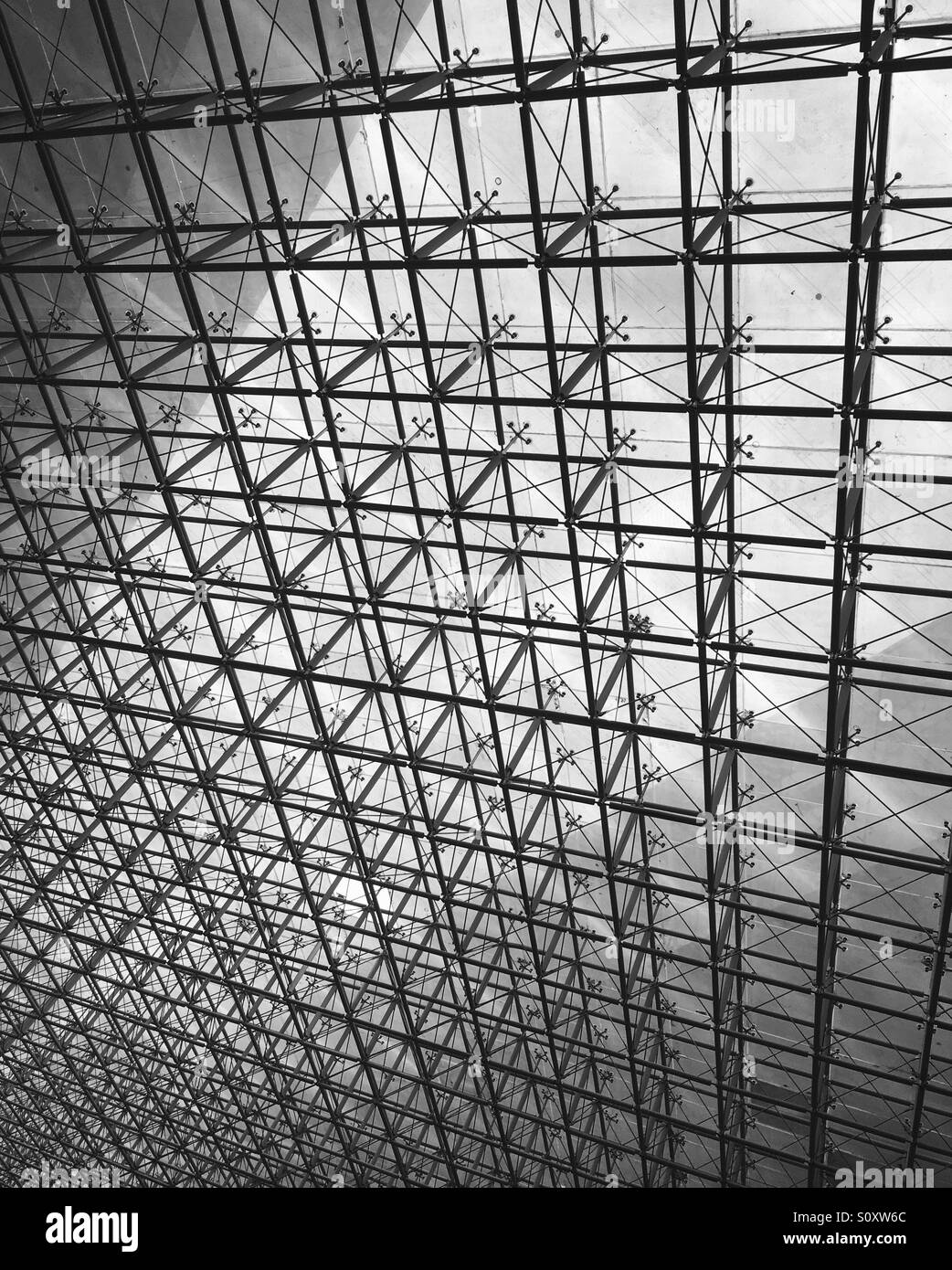 Glass Ceiling at Shenzhen Museum - China Stock Photo