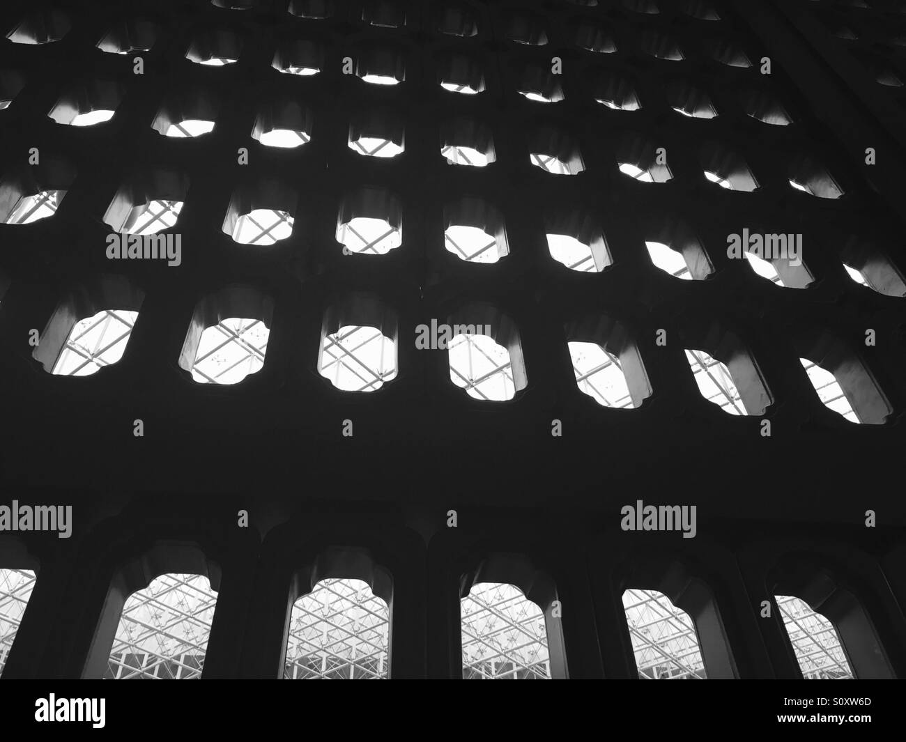 Glass Ceiling through Wall at Shenzhen Museum - China Stock Photo