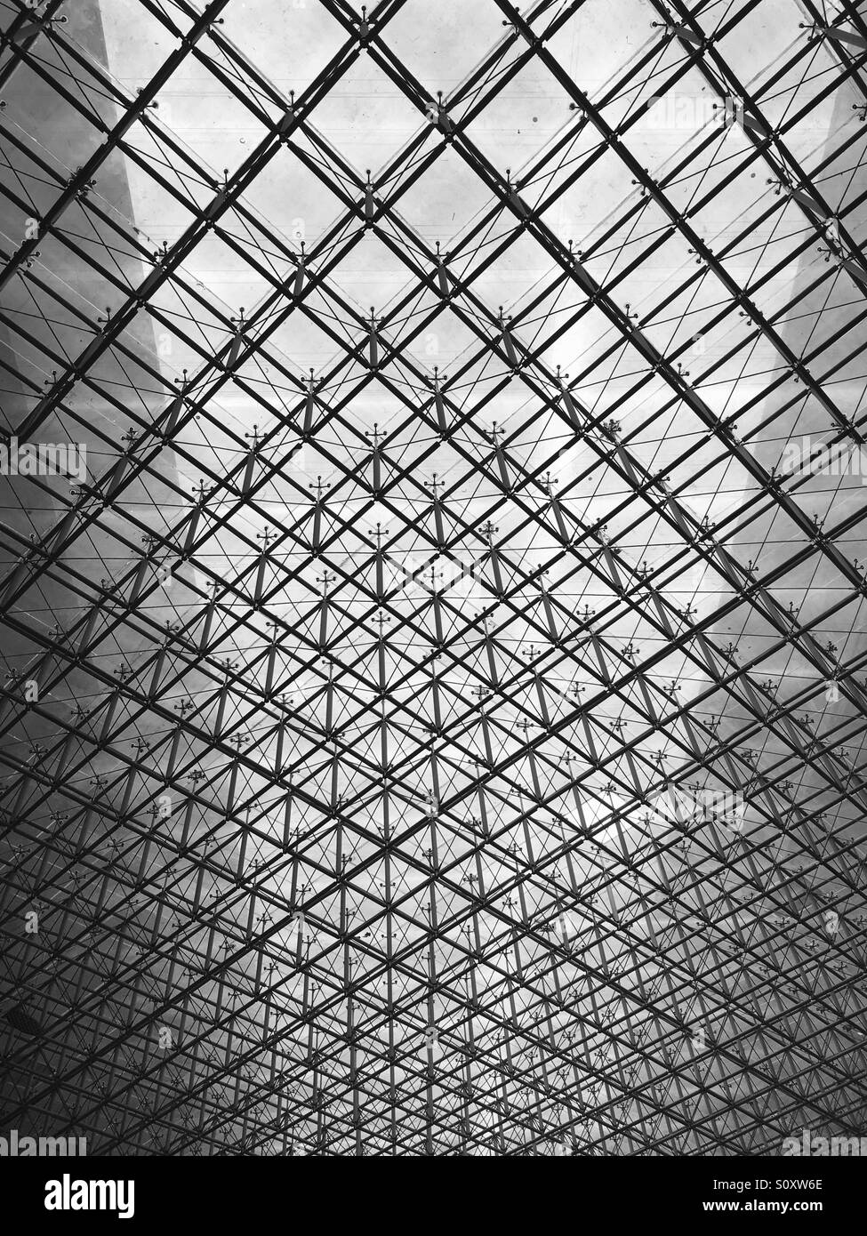 Glass Ceiling at Shenzhen Museum - China Stock Photo