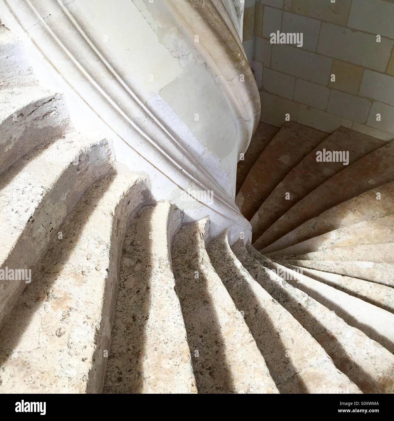 Staircase of Castle of Royal de Blois Loit valley France - Smartphone Captured Stock Image