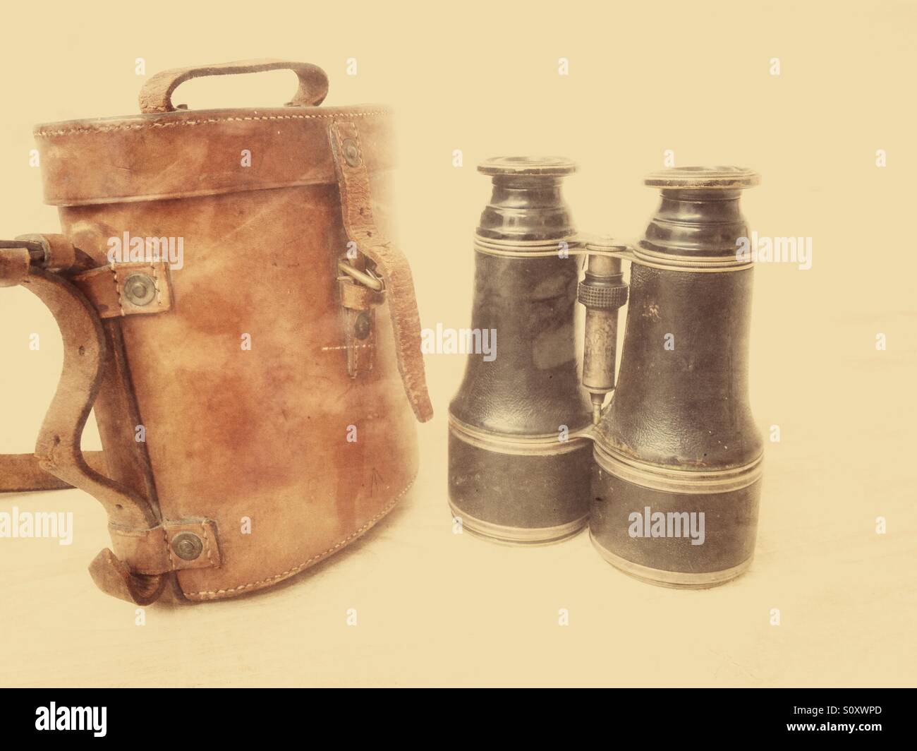 Old fashioned binoculars - Smartphone Captured Stock Image