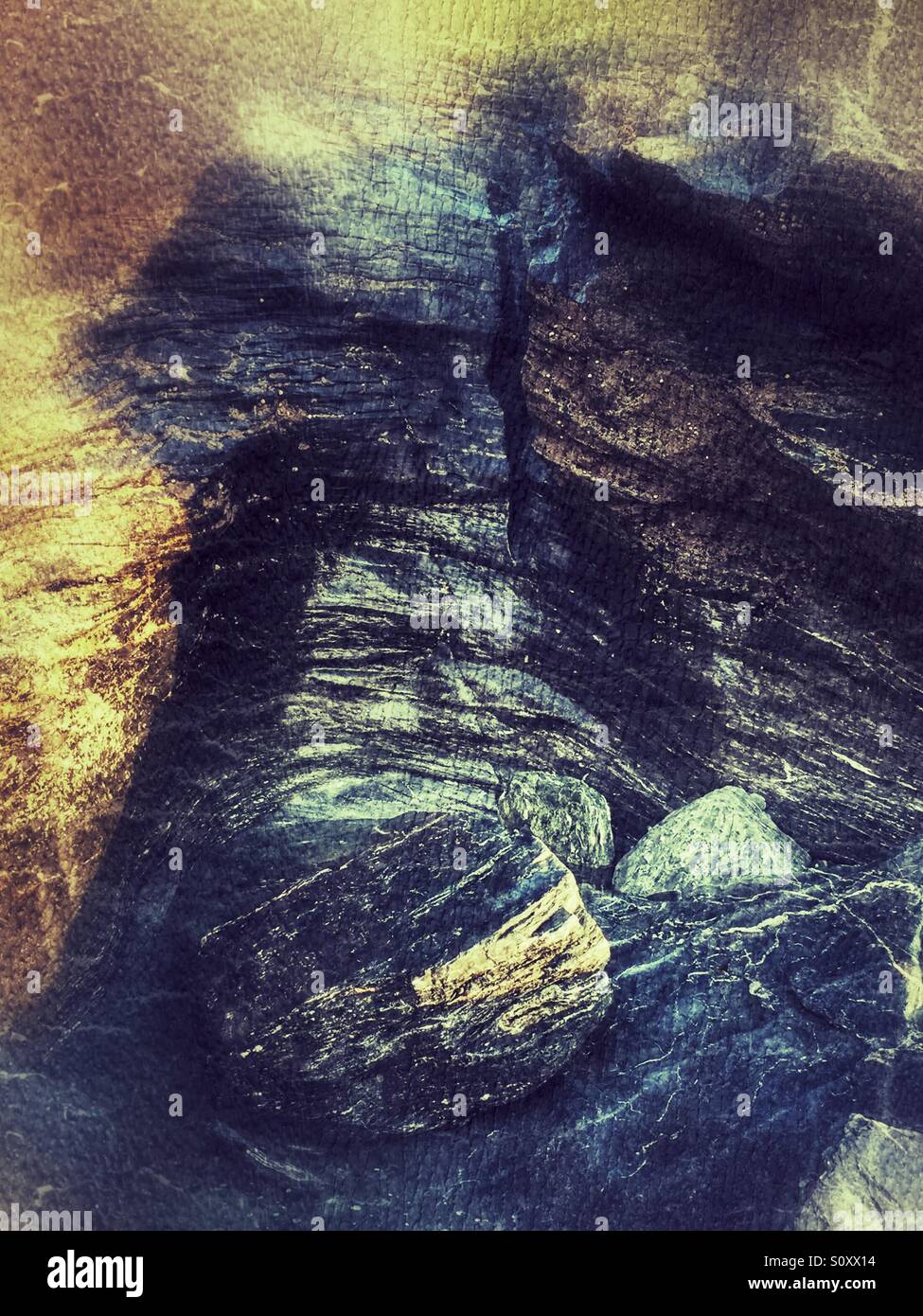 Rock formation abstract - Smartphone Captured Stock Image