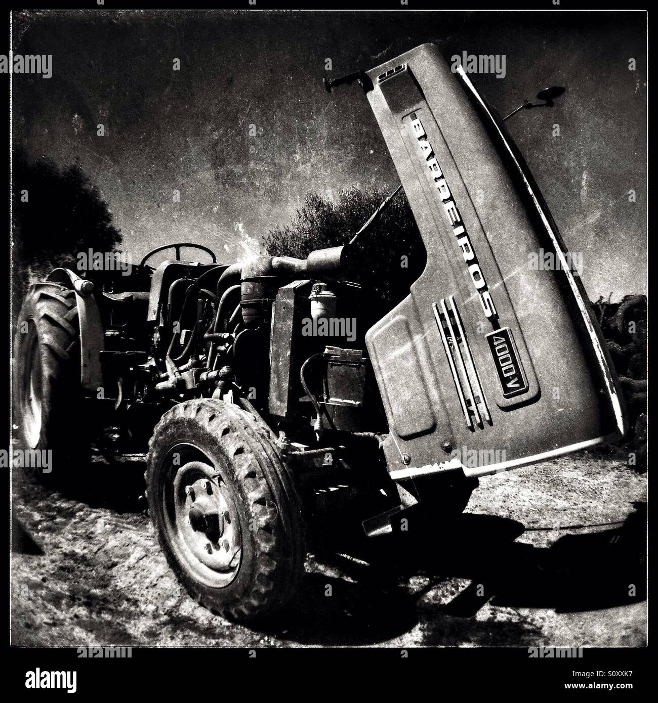 Barreiros 4000V tractor, Spain. - Smartphone Captured Stock Image