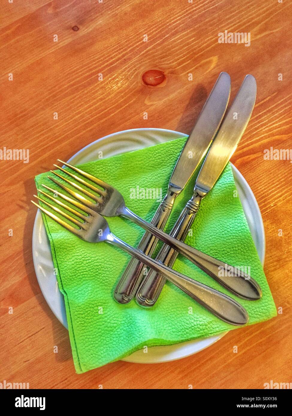 Fork and knife Stock Photo Alamy