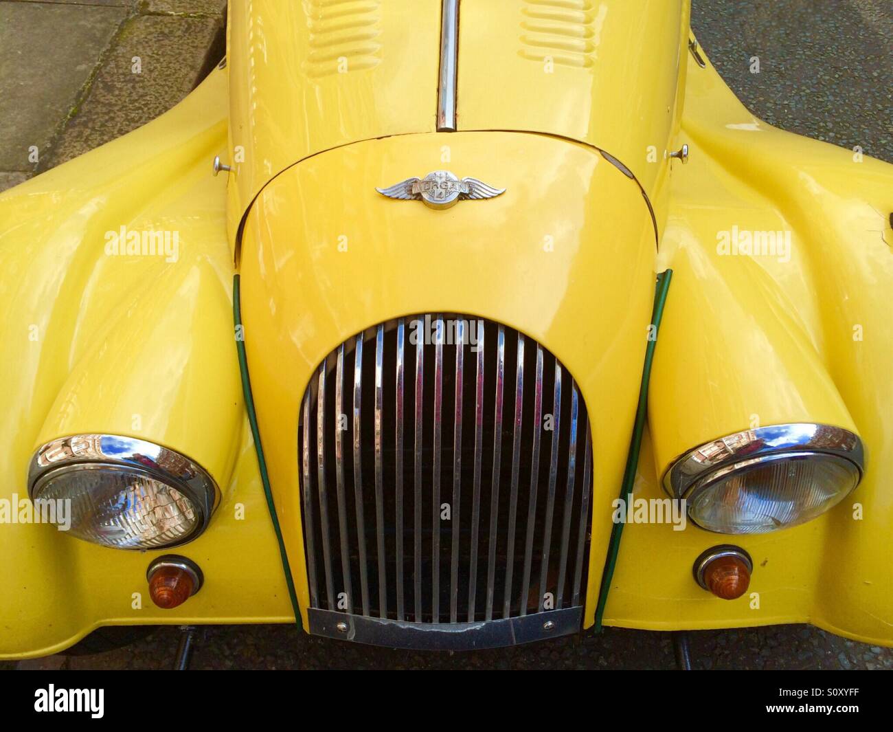 Morgan sports car - Smartphone Captured Stock Image