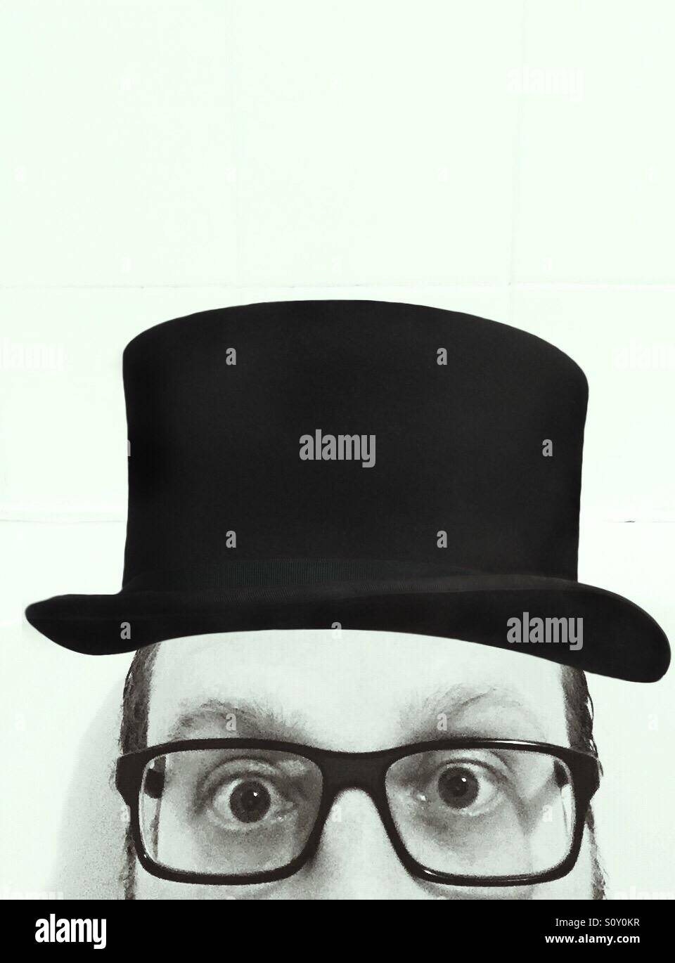 Bowler hat portrait Stock Photo Alamy