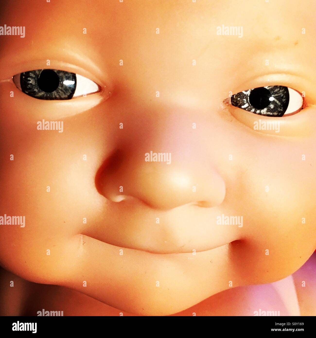 Lifelike baby toy. Stock Photo