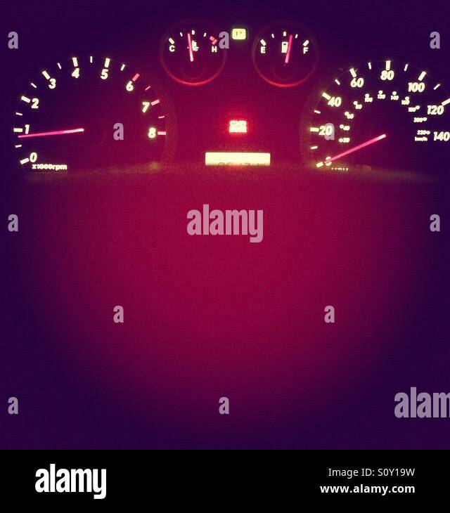 Red light dashboard Stock Photo Alamy
